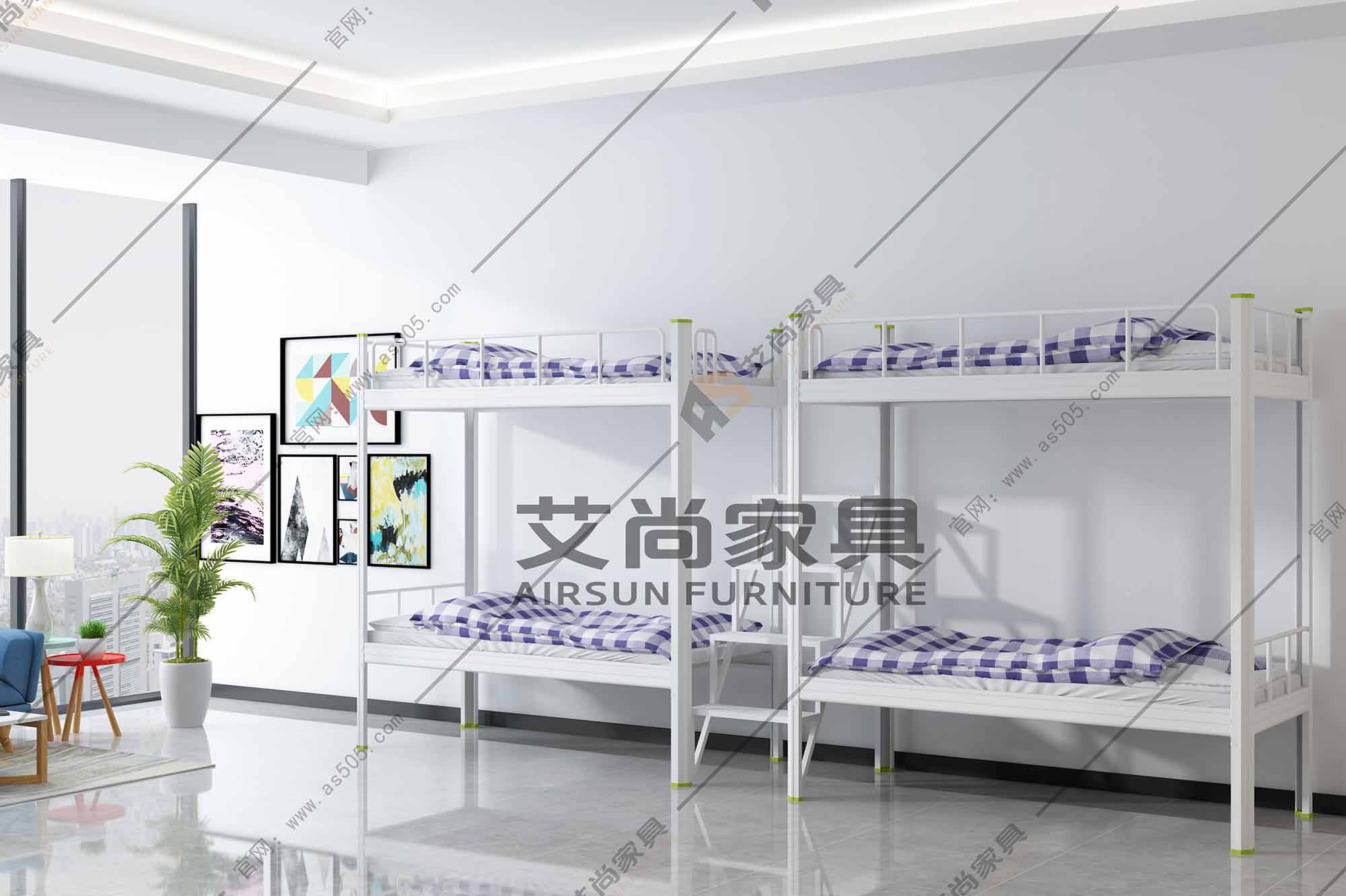 學(xué)生上下鋪鐵床價格